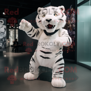 White Tiger maskot drakt...