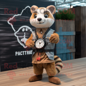 Rust Ferret maskot kostym...