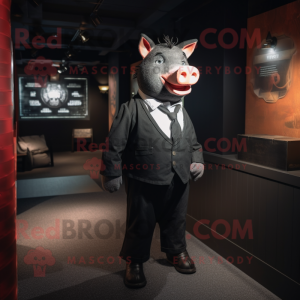 Black Pig mascotte kostuum...