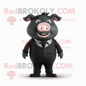 Black Pig mascotte kostuum...