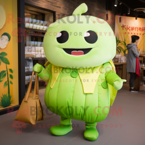 Limegrøn Dim Sum maskot...