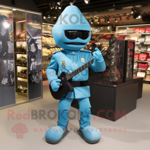 Cyan Soldier mascotte...