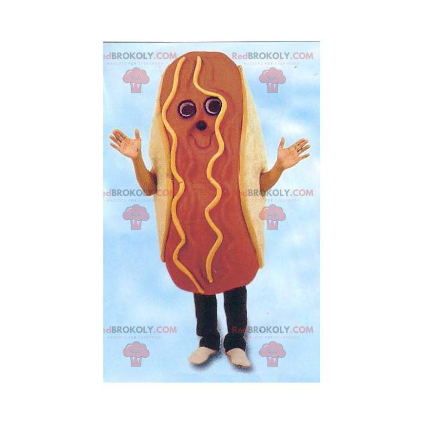 Gigantische hotdog sandwich mascotte - Redbrokoly.com