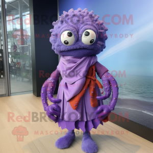 Purple Crab Cakes maskot...