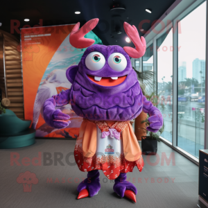 Purple Crab Cakes maskot...