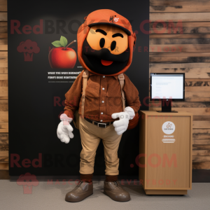 Postava maskota Rust Apple...