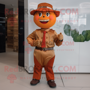 Rust Apple mascotte kostuum...