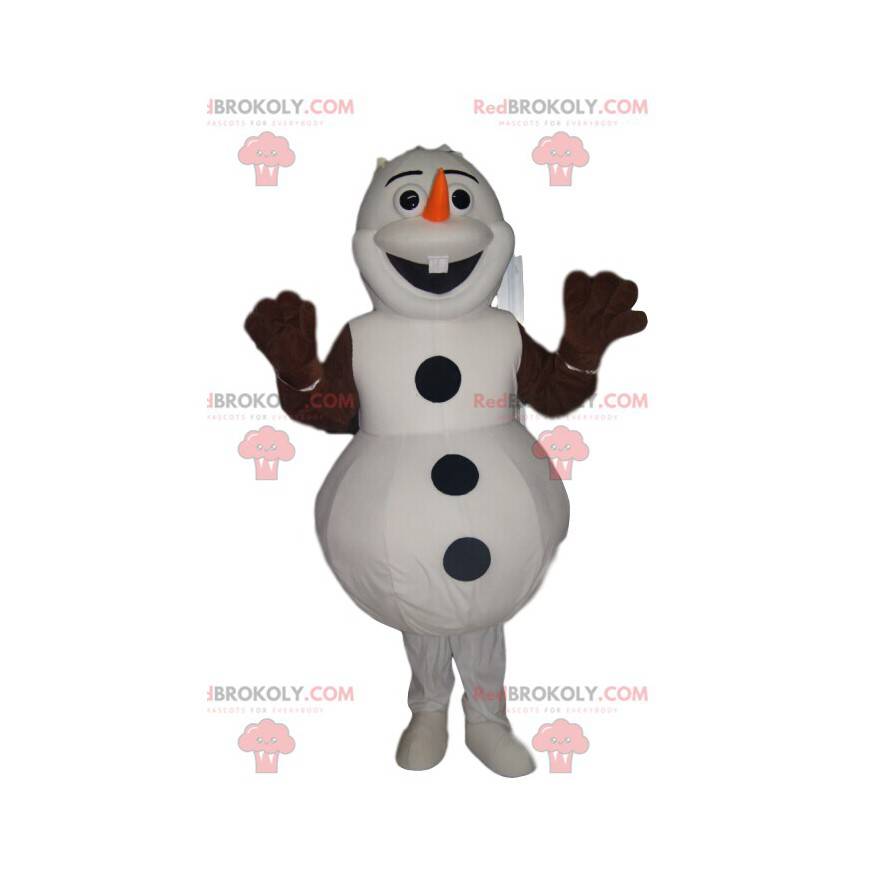 Mascote Olaf, feliz boneco de neve em Frozen - Redbrokoly.com