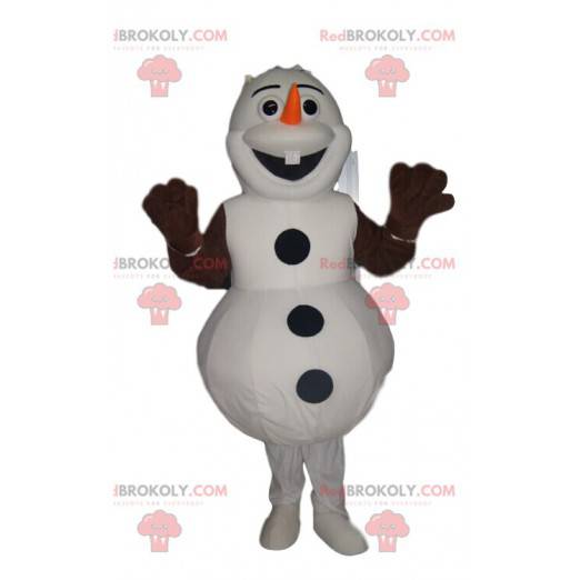 Mascot Olaf, happy snowman in Frozen - Redbrokoly.com