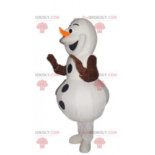 Mascot Olaf, muñeco de nieve feliz en Frozen - Redbrokoly.com