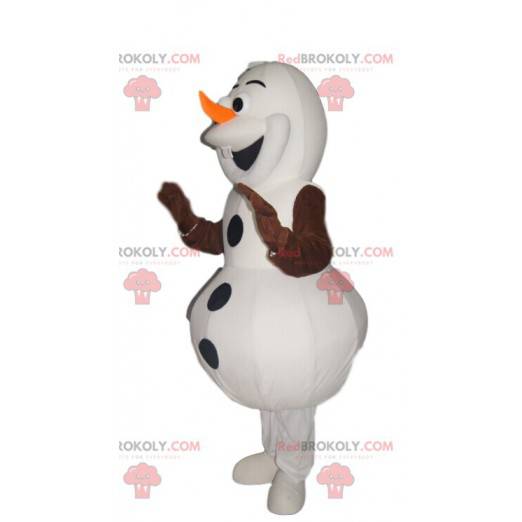 Mascotte de Olaf, joyeux bonhomme de neige dans la Reine des