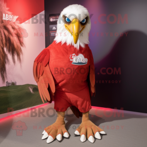 Red Bald Eagle mascotte...