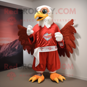 Red Bald Eagle mascotte...