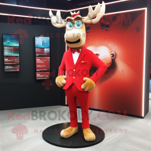 Red Reindeer mascotte...