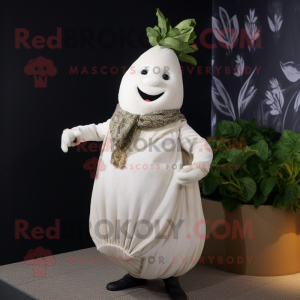 White Beet maskot drakt...