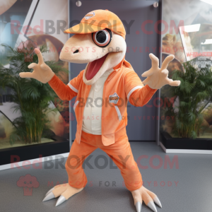 Peach Velociraptor mascotte...