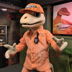 Peach Velociraptor mascotte...