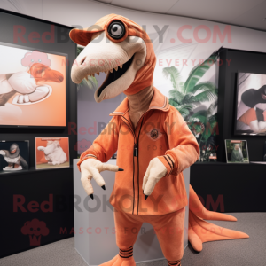 Peach Velociraptor mascotte...