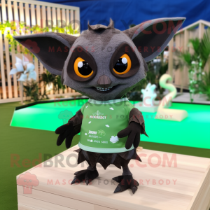 Olive Fruit Bat mascotte...