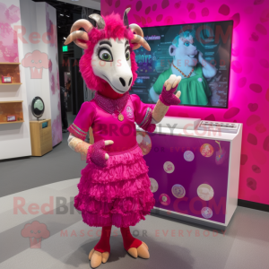 Magenta geit mascotte...