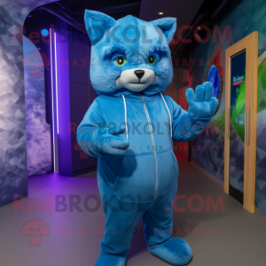 Blue Cat mascotte kostuum...