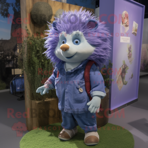 Lavendel Hedgehog maskot...