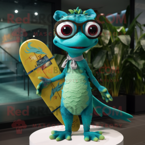 Teal Geckos mascotte...