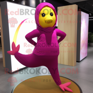 Magenta Canary maskot...