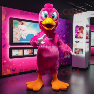 Magenta Duck mascotte...