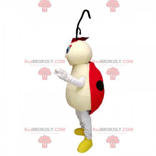 Ladybug maskot med gule sko - Redbrokoly.com