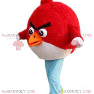 Mascot Angry Bird rood en zwart - Redbrokoly.com