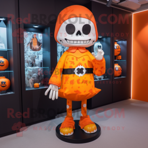 Orange Skull mascotte...