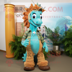  Seahorse maskot kostume...