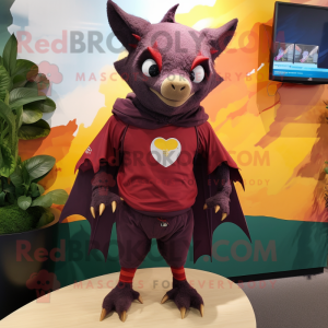 Maroon Fruit Bat mascotte...