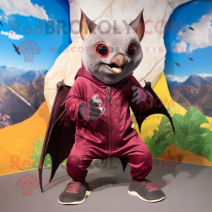 Maroon Fruit Bat mascotte...