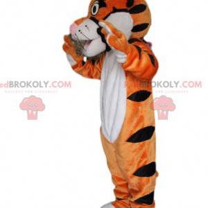 Mascote tigre muito brincalhão e fofo - Redbrokoly.com