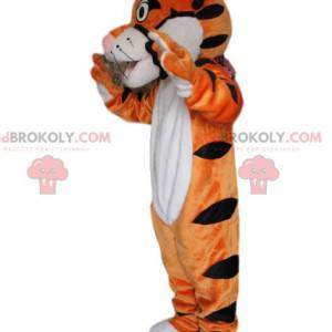 Mascote tigre muito brincalhão e fofo - Redbrokoly.com