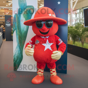 Red Starfish mascotte...