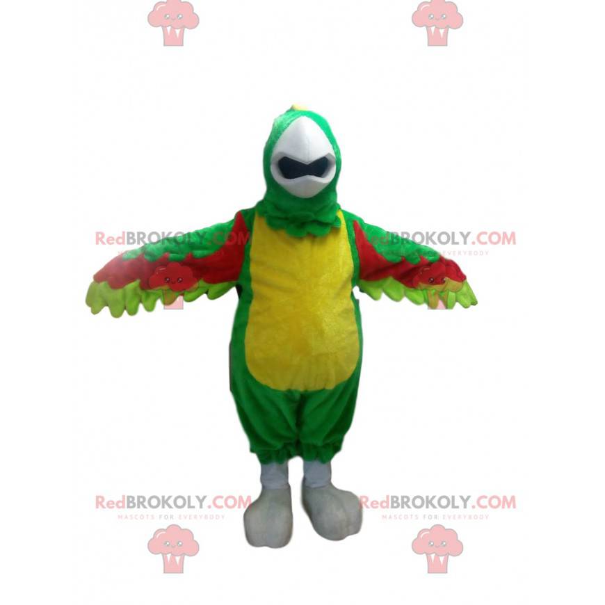 Mascote papagaio multicolorido com uma linda crista - Mascote papagaio multicolorido com uma linda crista -