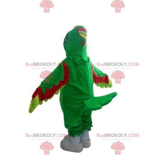 Multicolored parrot mascot with a pretty crest - Redbrokoly.com