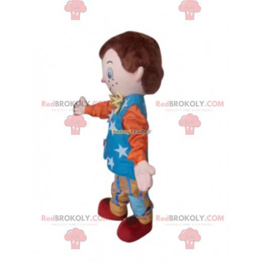 Mascota de niño pequeño con un traje de circo - Redbrokoly.com