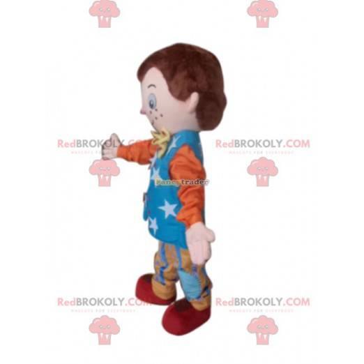 Mały chłopiec maskotka w stroju cyrkowym - Redbrokoly.com