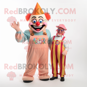 Peach Evil Clown mascotte...