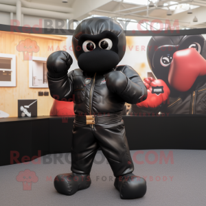 Black Boxing Glove mascotte...