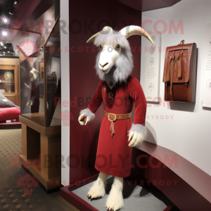 Maroon Angora Goat mascotte...