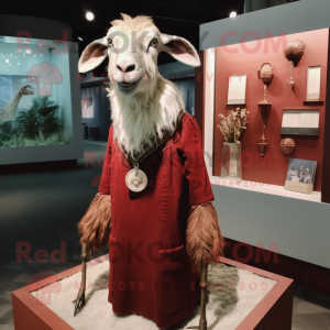 Maroon Angora Goat mascotte...