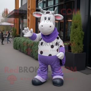 Lavendel ko maskot kostume...