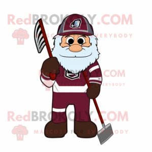 Maroon Ice Hockey Stick...