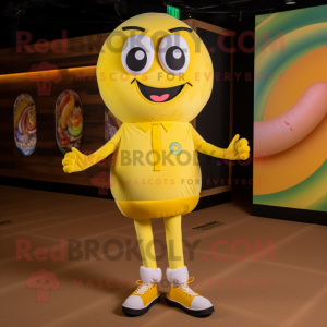 Lemon Yellow Donut mascotte...