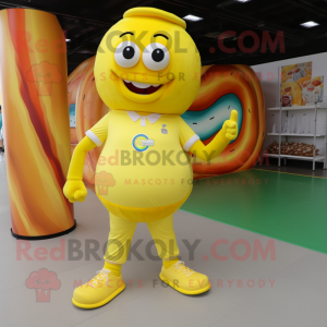 Lemon Yellow Donut mascotte...